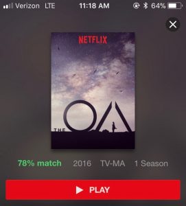 The OA, screenshot from Netflix app